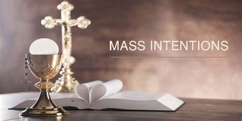 Mass Intentions .